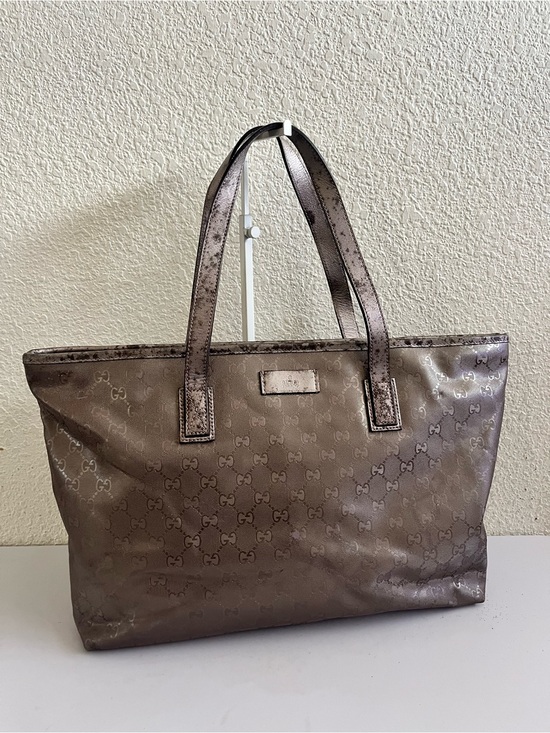 Gucci large gg bronze tote bag
